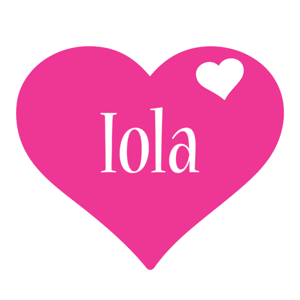 Iola love-heart logo