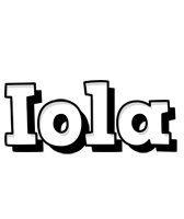 Iola snowing logo