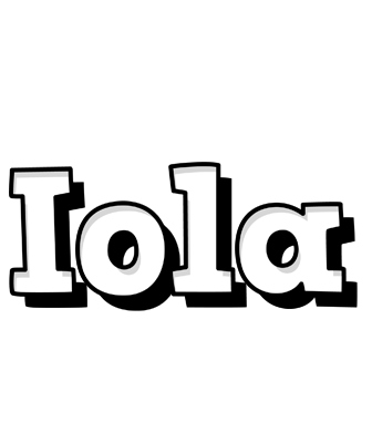 Iola snowing logo