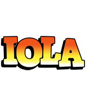 Iola sunset logo