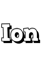 Ion snowing logo