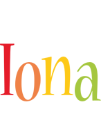 Iona birthday logo