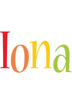 Iona birthday logo