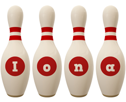 Iona bowling-pin logo