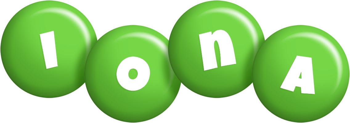 Iona candy-green logo