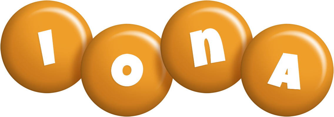 Iona candy-orange logo
