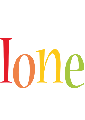 Ione birthday logo