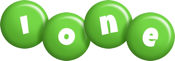 Ione candy-green logo