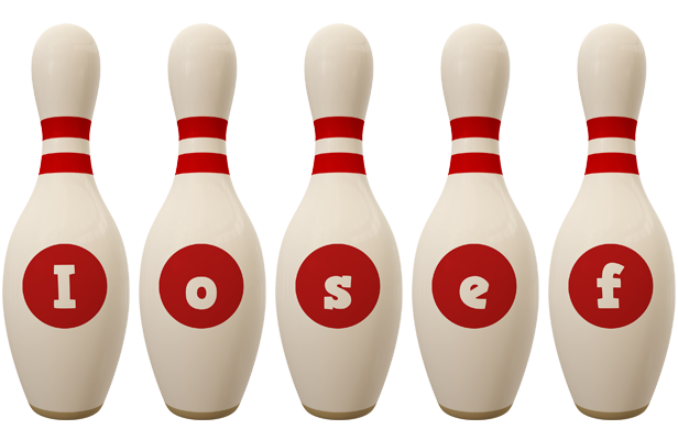 Iosef bowling-pin logo