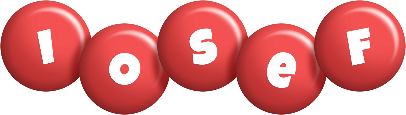 Iosef candy-red logo