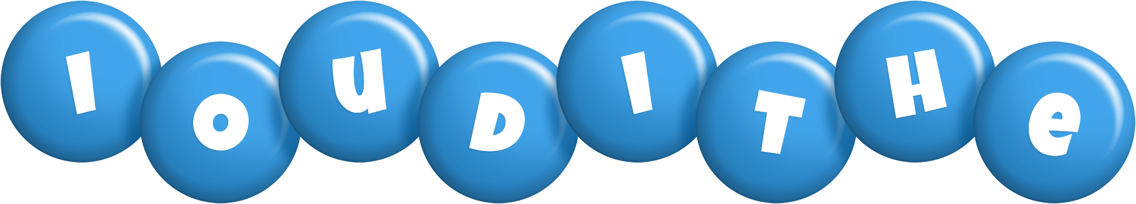 Ioudithe candy-blue logo