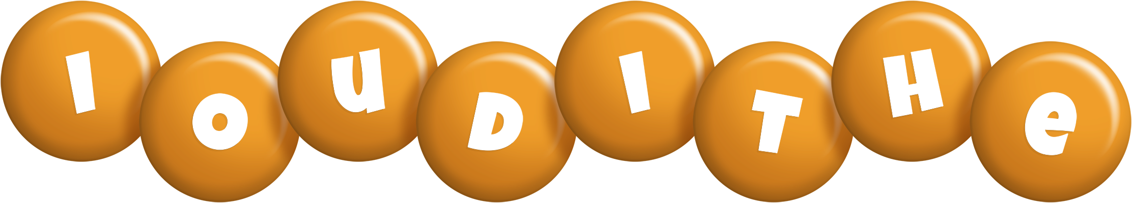 Ioudithe candy-orange logo