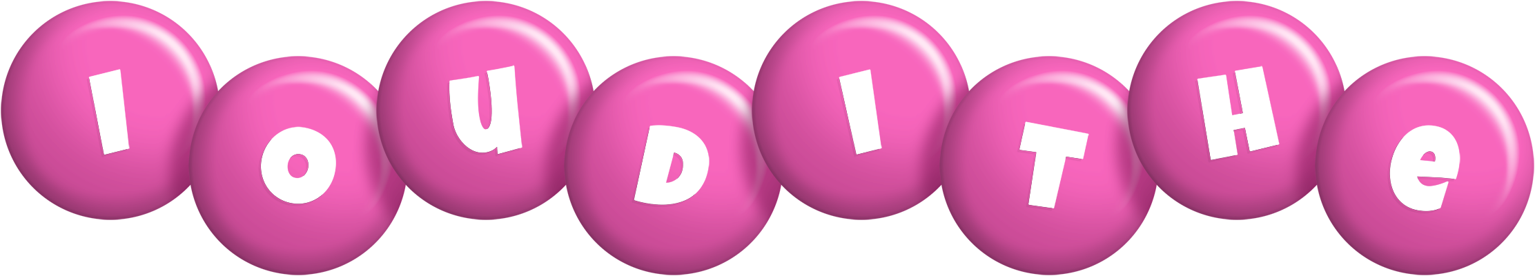 Ioudithe candy-pink logo