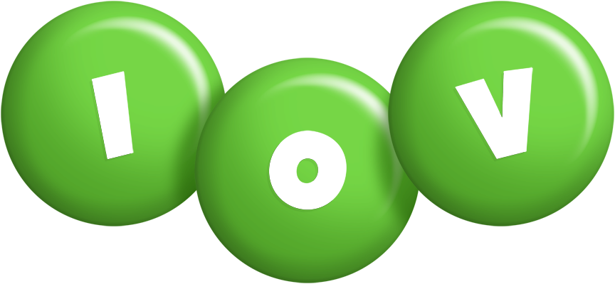 Iov candy-green logo