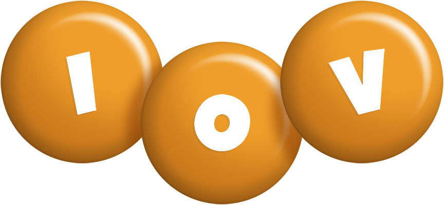Iov candy-orange logo