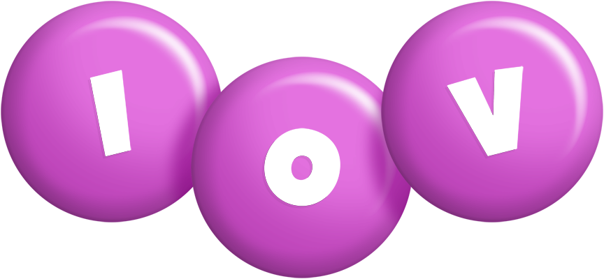 Iov candy-purple logo