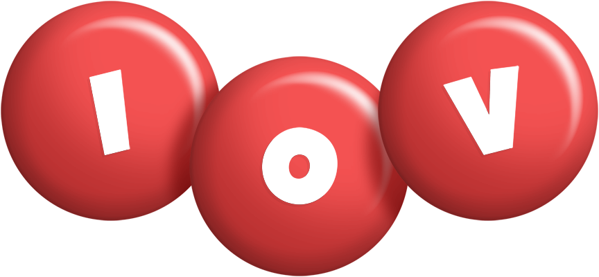 Iov candy-red logo