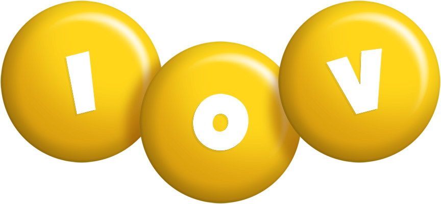 Iov candy-yellow logo