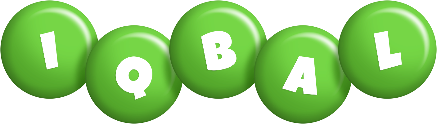 Iqbal candy-green logo