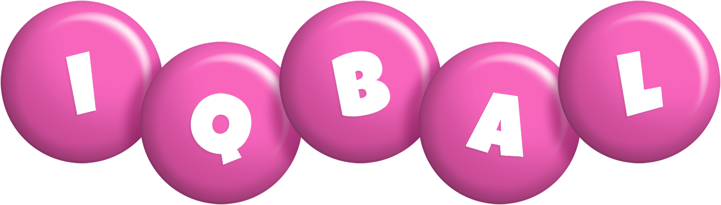 Iqbal candy-pink logo