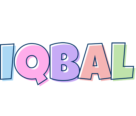 Iqbal pastel logo