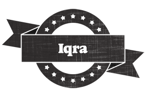 Iqra grunge logo