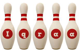 Iqraa bowling-pin logo