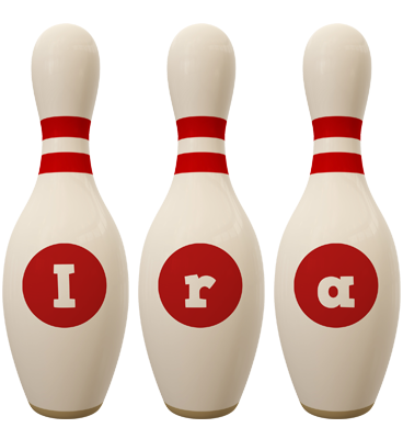 Ira bowling-pin logo