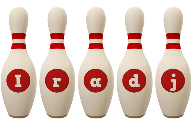 Iradj bowling-pin logo