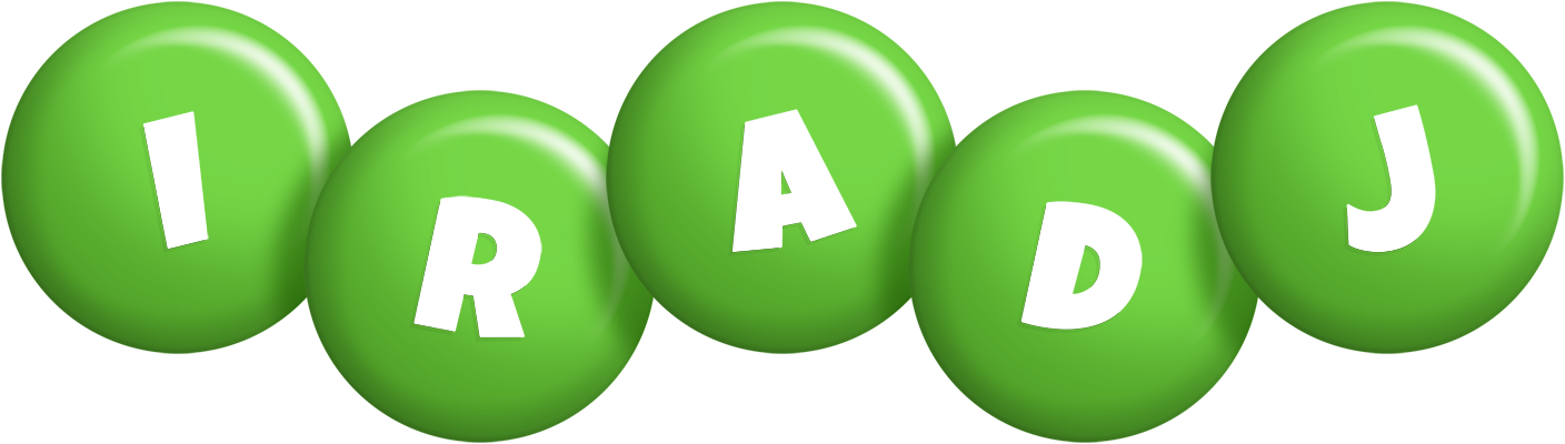 Iradj candy-green logo