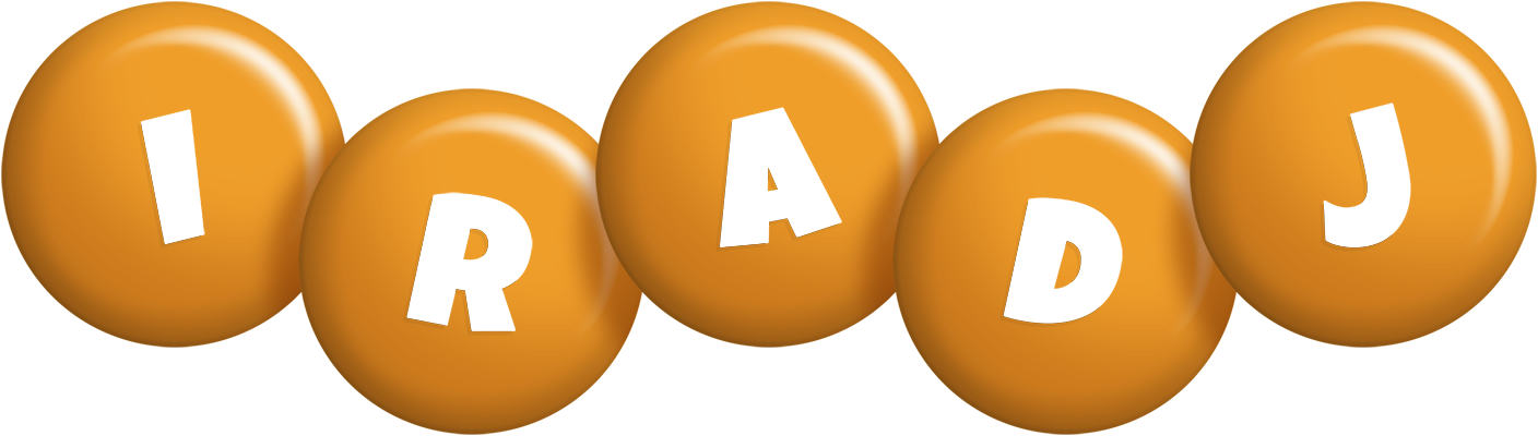 Iradj candy-orange logo