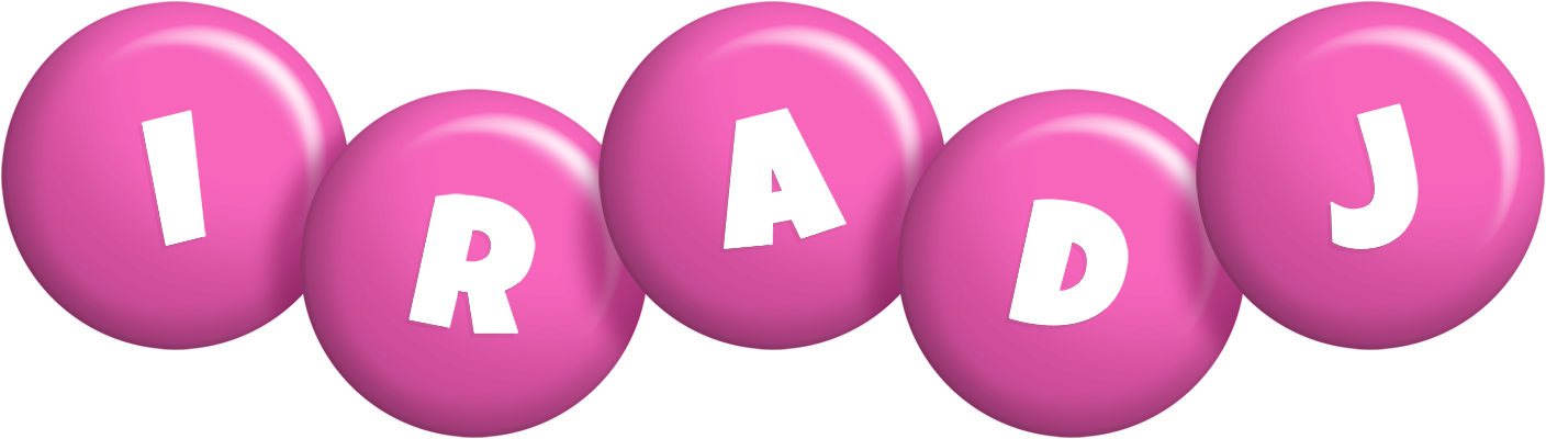 Iradj candy-pink logo