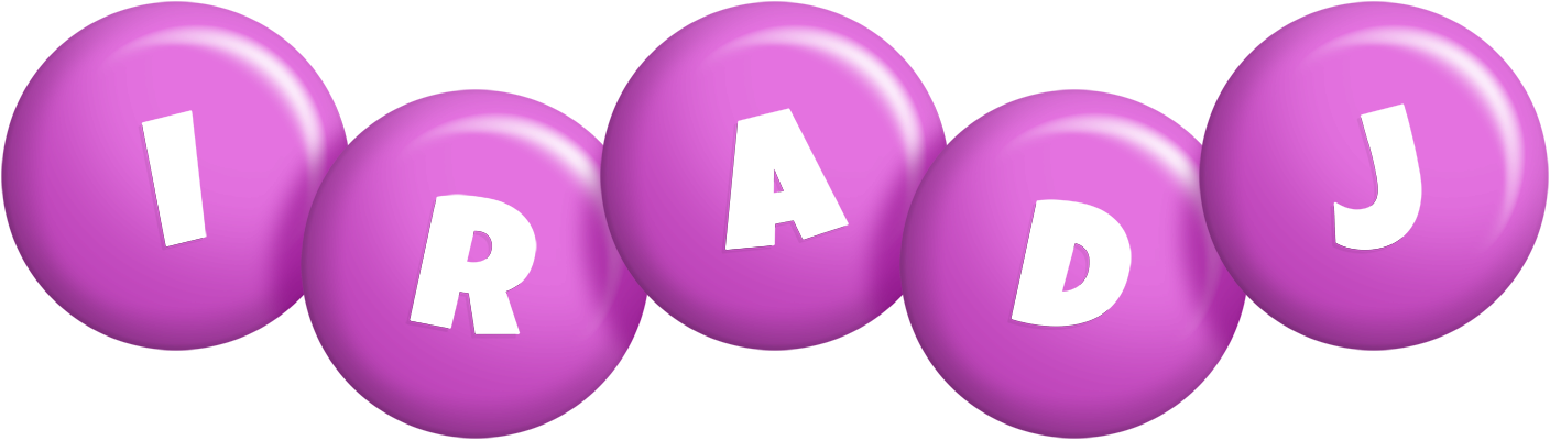 Iradj candy-purple logo