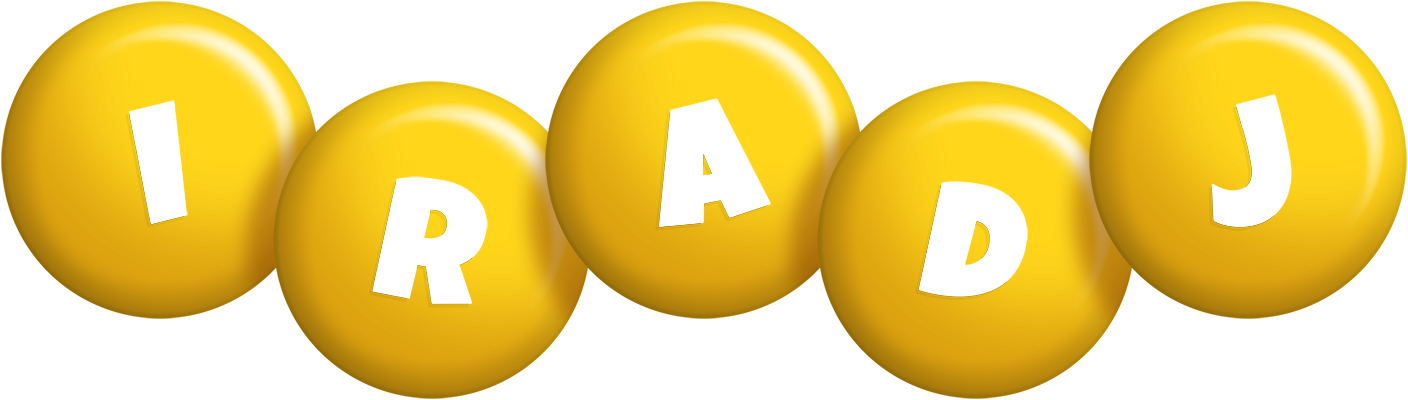 Iradj candy-yellow logo