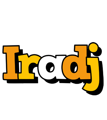 Iradj cartoon logo