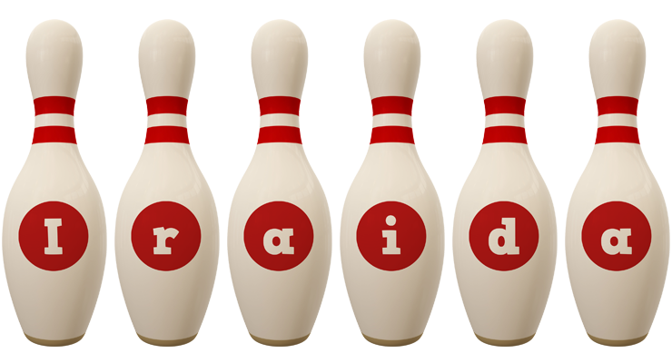 Iraida bowling-pin logo