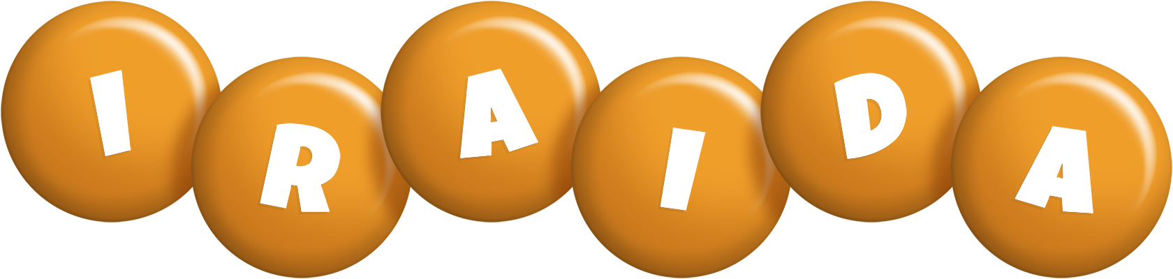 Iraida candy-orange logo