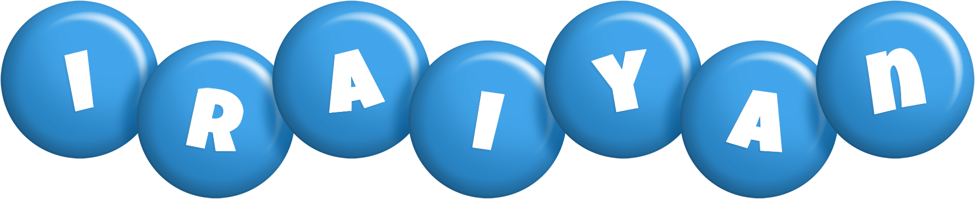 Iraiyan candy-blue logo