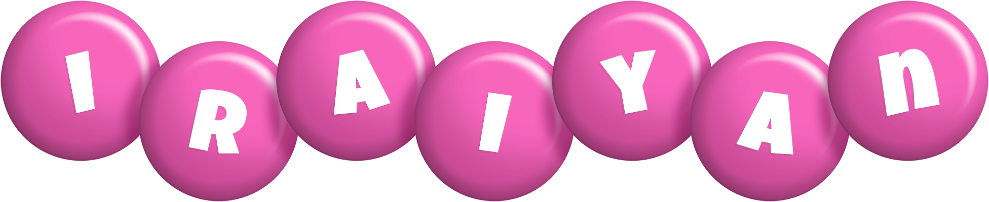 Iraiyan candy-pink logo