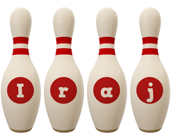 Iraj bowling-pin logo