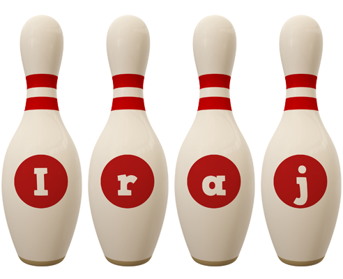 Iraj bowling-pin logo