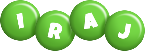 Iraj candy-green logo