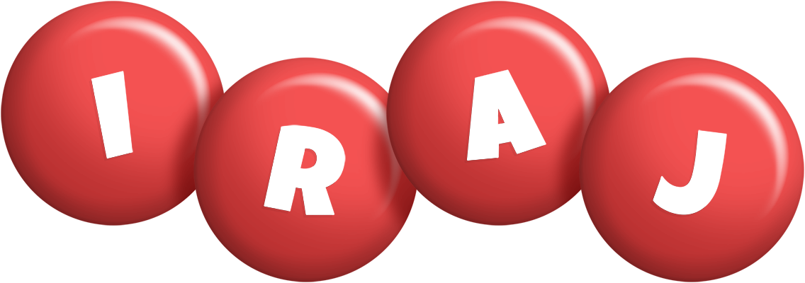 Iraj candy-red logo