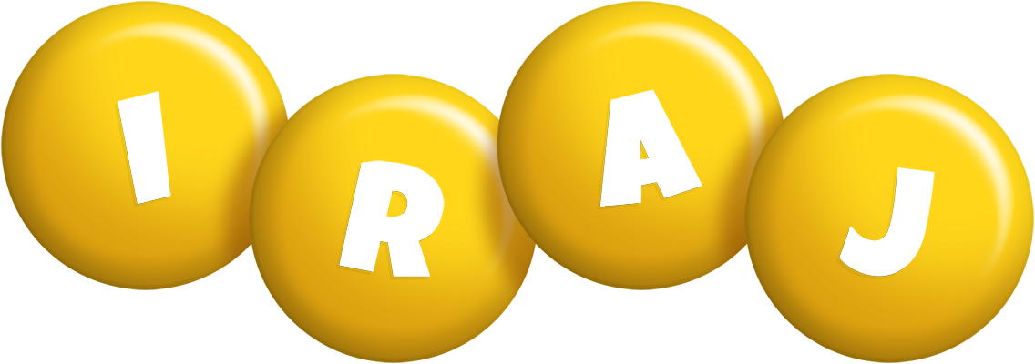 Iraj candy-yellow logo