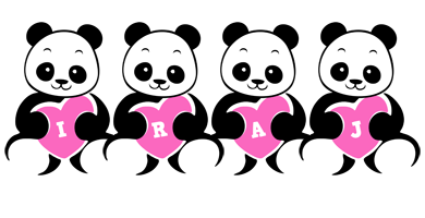 Iraj love-panda logo