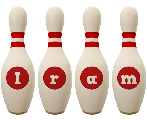 Iram bowling-pin logo