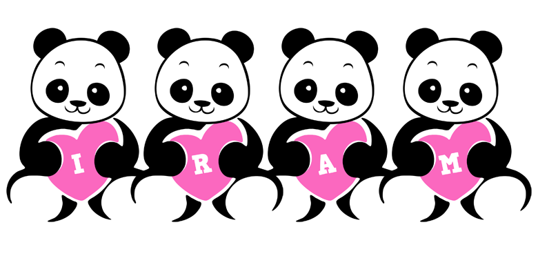 Iram love-panda logo