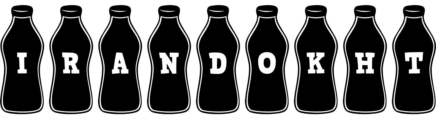 Irandokht bottle logo
