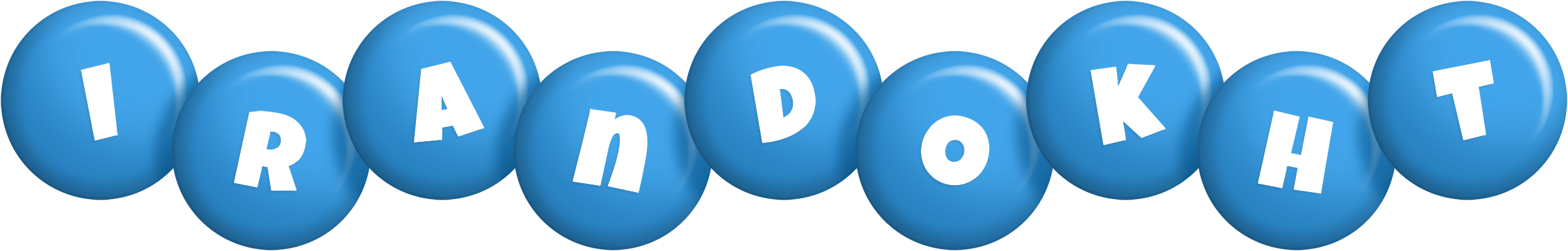 Irandokht candy-blue logo