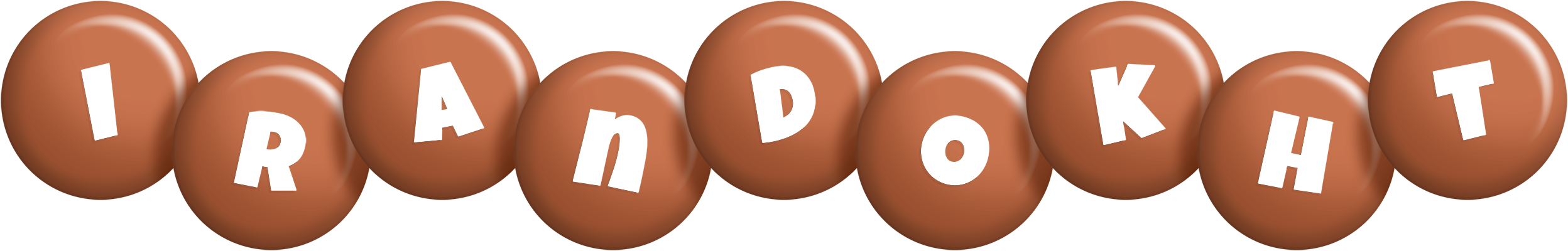 Irandokht candy-brown logo